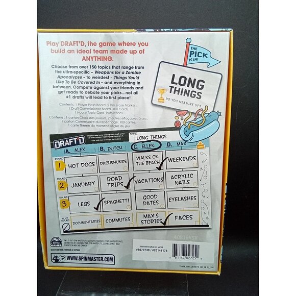 DraftD Board Game  Build An Ideal Team Made Of Anything  14+  English Required - Picture 3 of 5